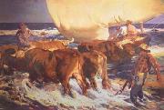 Joaquin Sorolla Beaching the Boat (Afternoon Sun) (nn02) oil painting